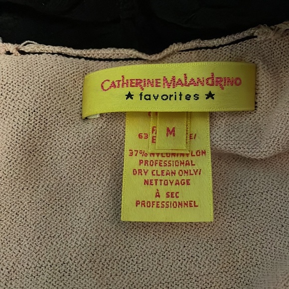 Catherine Malandrino pointelle  Black dress Medium - Picture 9 of 16